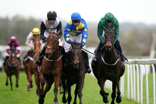 “He’s done OK over fences this year and the fact the two-and-a-half-mile race was a handicap at Cheltenham made it easier to swerve that,” said Anthony Bromley, racing manager to owners Simon Munir and Isaac Souede.