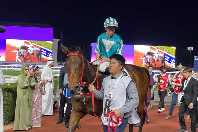 “Like I say, we have beaten the best horse in the world. He doesn’t lose many races Romantic Warrior, but today he met a good horse.”