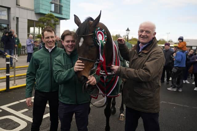 Paul Townend has stayed loyal to his National hero, but Mullins – who has won eight of the last nine editions of the Bobbyjo – sees stablemate and Thyestes winner Nick Rockett as potentially the best placed from his quartet of runners, with Minella Cocooner and Capodanno the others from Closutton who also have Aintree on their agendas.