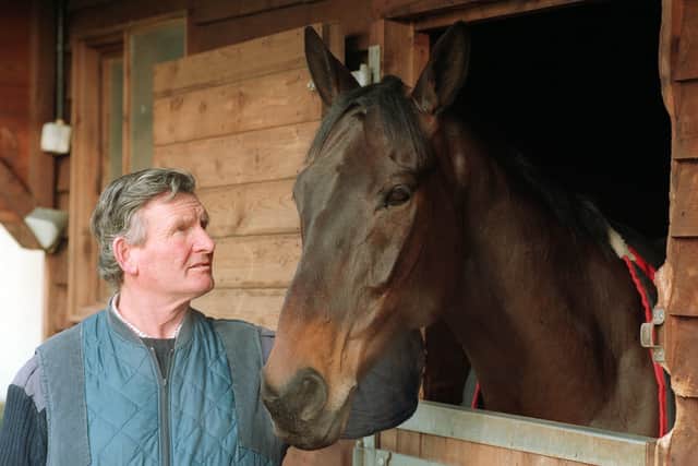 No man has won the race as many times as Dwyer, who not only racked up a hat-trick riding Jodami, but was also in the plate aboard his other Cheltenham Gold Cup hero, Jimmy Fitzgerald’s Forgive ‘n Forget, when winning the inaugural 1987 running named after the legendary Vincent O’Brien.
