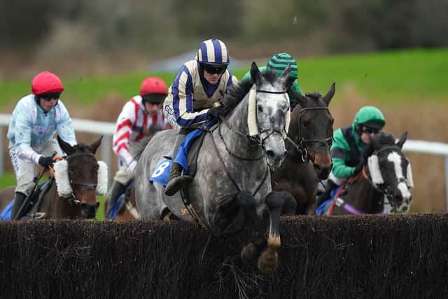 He has been entered for the Edinburgh National at Musselburgh on Sunday and if not taking up that engagement, then his next outing will be under similar terms in a staying chase elsewhere.
