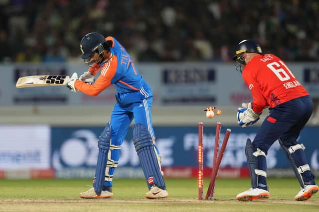 He gathered five fours in a row with his trademark pulls, cuts and a reverse sweep and made it six boundaries in seven balls by bounding down the track and hitting Washington Sundar over the ropes.