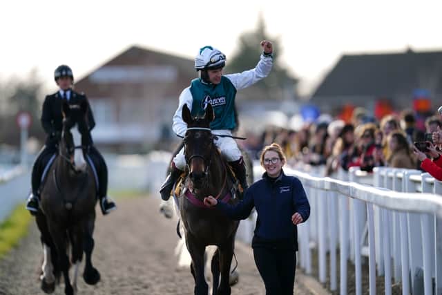 After Dan Skelton stated Grey Dawning will skip the Gold Cup this year, L’Homme Presse’s victory means he is set to fly the flag among a compact home team of British-trained horses set to take on the might of Ireland and the likes of Galopin Des Champs in March.