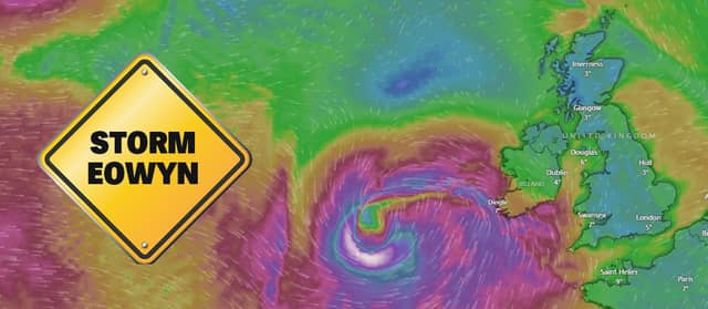 ALERT: Met Eireann issues first warnings for Storm Eowyn as damaging winds and snow forecast
