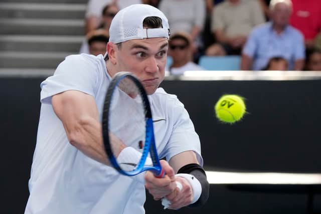 However, the 23-year-old looked out of sorts from the start, spraying errors and mistiming shots as Navone moved an early break ahead.