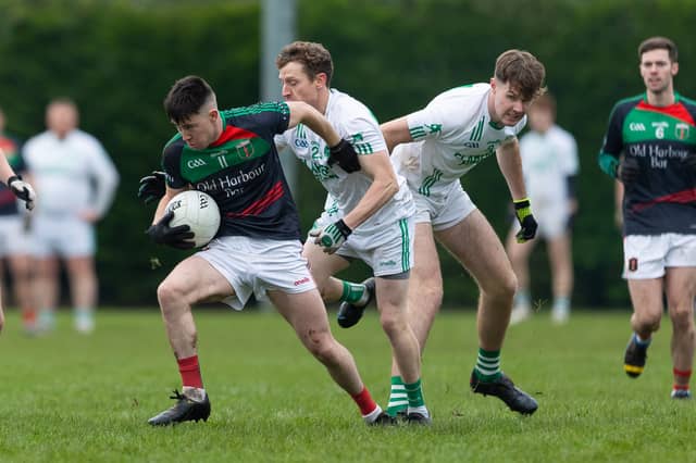 Aaron Maher on the ball for Durrow