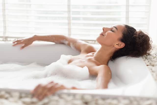 You could also run yourself a warm bubbly bath.