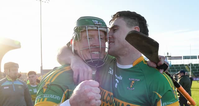 Cillian Kiely, right, with Oisin Mahon.