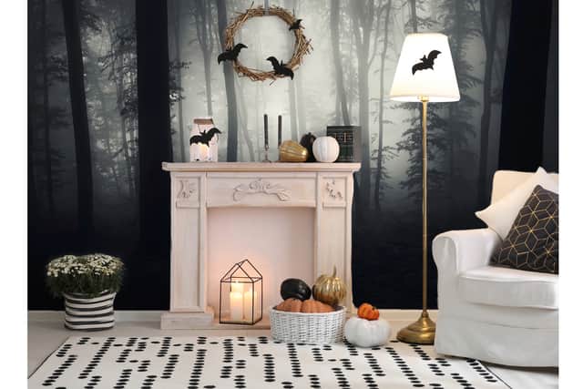 8. Light In The Dark Forest Wall Mural, from £28 per square metre, Wallsauce
