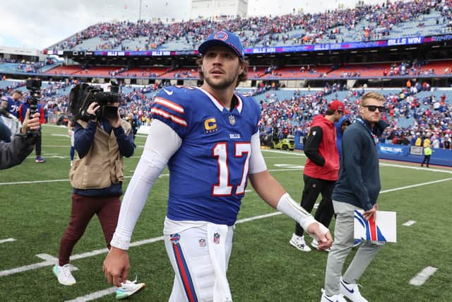 A late Cardinals touchdown made it a contest in the closing stages but the Bills held on as Allen finished with 18 of 23 passing for 232 yards alongside 39 rushing yards.