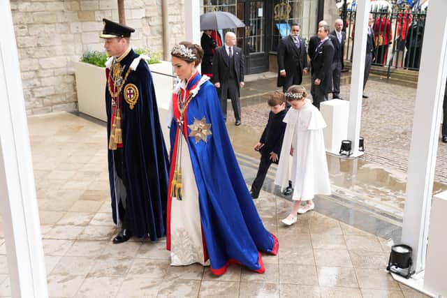 Burton’s latest royal triumph was designing the Princess of Wales’ long white dress for the coronation in May 2023, accompanied by a tiny white caped coat for her daughter, Princess Charlotte. It was another unforgettable image immortalising Burton’s knack for crisp and modern formal design.