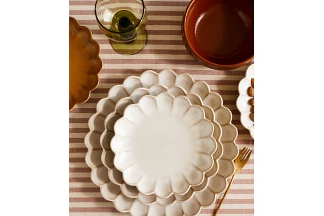 1. Marrakesh Collection: Natural Side Plate, £10.40; Natural Dessert Plate, £12; Natural Dinner Plate, £15.20, Rose &amp; Grey