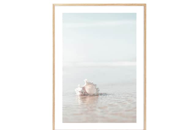 8. Seashell On The Beach Print, from £9.57, (30 x 40cm, unframed), Desenio