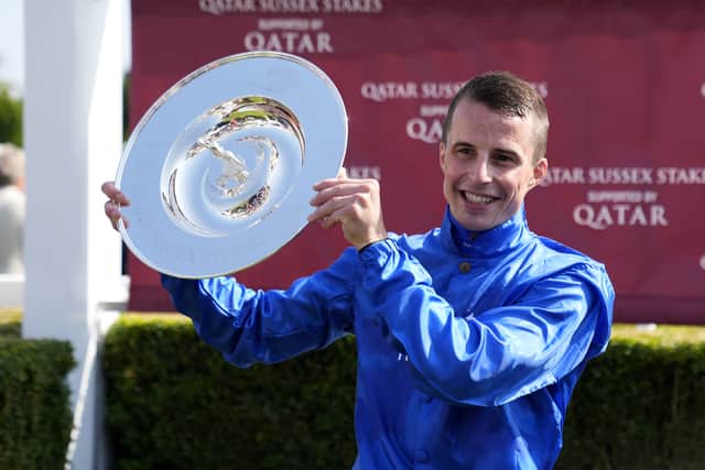 “The one thing about this horse is that he’s maturing, he’s a laidback character going round the paddock and in the prelims. He’s got his little idiosyncrasies there that just show immaturity.