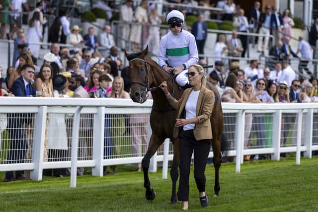 “That is a stiff mile and it rises a lot and I think a mile and a quarter is her proper trip – I wouldn’t want to go a mile and a half. We planned to run her in the Prix de Diane, but that race was in June so now we will have to come up with another Baldrick plan.”