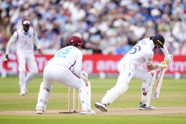 Stokes gave his wicket away with a careless pull on 54 and Root was teased out by Gudakesh Motie in sight of a 33rd Test century but wicketkeeper Jamie Smith was on hand to carry on their work.