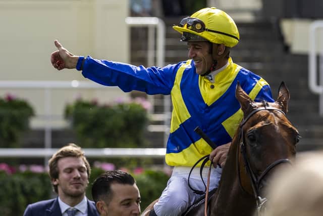 Whereas in 2006 he struggled to take in the magnitude of the occasion, this time around, aboard Francis-Henri Graffard’s 25-1 shot, Soumillon was able to savour every moment as he sauntered to victory.