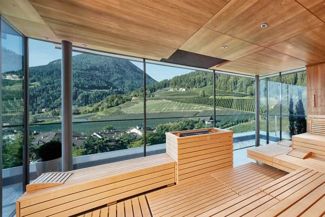 Despite not understanding the signs, we manage not to get lost and relish walking in the perfect (warm with a breeze) temperature past vast apple orchards which produce, among other things, a wonderful apple prosecco.