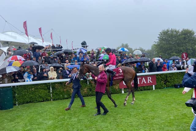 “He’s in good shape. He came back quite tired after Royal Ascot, where he raced without a shoe on ground that was too quick,” he said.