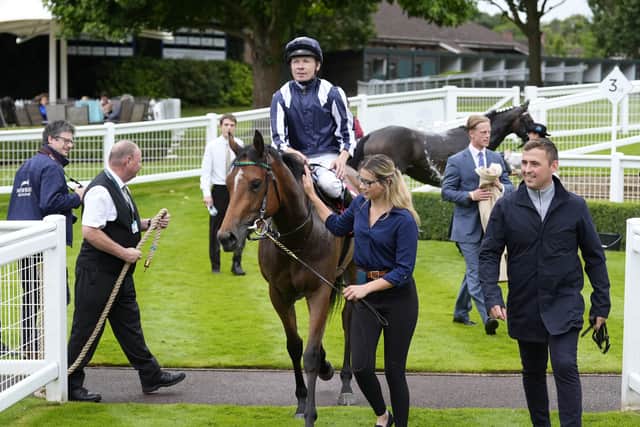 Sangster said: “I’m delighted and she’s a lovely, well-bred filly who is very straightforward to train. She’s taken a large step forward from Haydock and hopefully she can keep progressing.