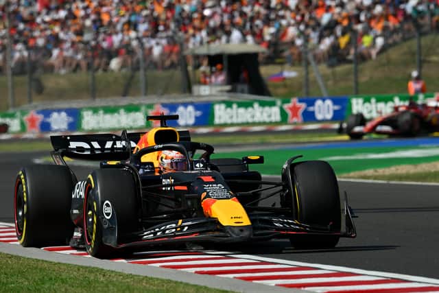 Verstappen was up beyond 3am on the morning of last Sunday’s race as he took part in a sim-racing event inside his motorhome at the circuit.