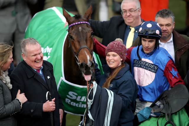 “His waistline is definitely larger! He’s loving it, having an easy time, all is good.
