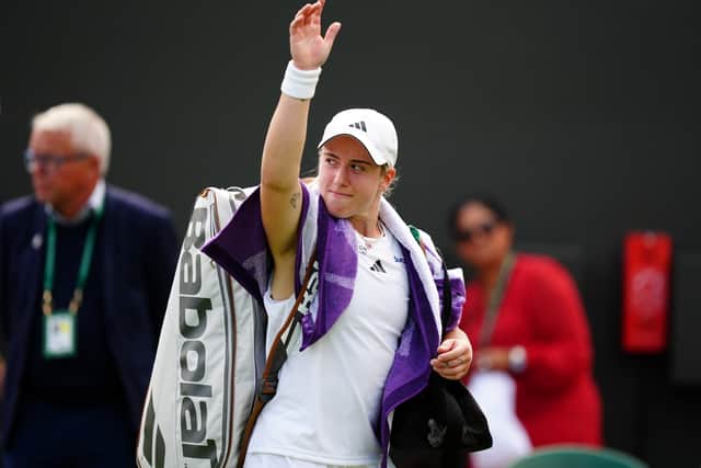 Burel arrived in London after four consecutive first-round exits and struggled to outlast Kartal in several lengthy rallies before the world number 298 clinched the opener with a trademark forehand winner.