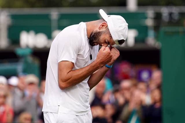 It helped earn the 22-year-old from Scotland a wild card for this year’s Championships and he marked his debut with a 7-5 6-4 7-6 (12) victory on a buoyant Court Eight.