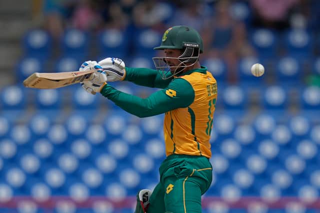 De Kock was handed a reprieve on 58 when a slog sweep off Rashid carried to Mark Wood at deep square, only for the fielder to misread the flight and take the ball too close to the ground. De Kock stood his ground and, while England were visibly aggrieved, the not out verdict looked fair.