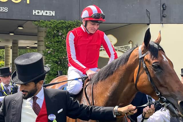 Following a winter hat-trick in Bahrain, the four-year-old made a successful return to Britain in the Listed Festival Stakes at Goodwood last month – but with Prix de l’Arc de Triomphe fifth Continuous among his rivals, he was sent off at 16-1 stepping up to Group Two level.