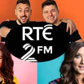 Former RTÉ 2FM presenters pictured: 2 Johnnies (above), Doireann Garrihy (left), Jennifer Zamparelli (right)