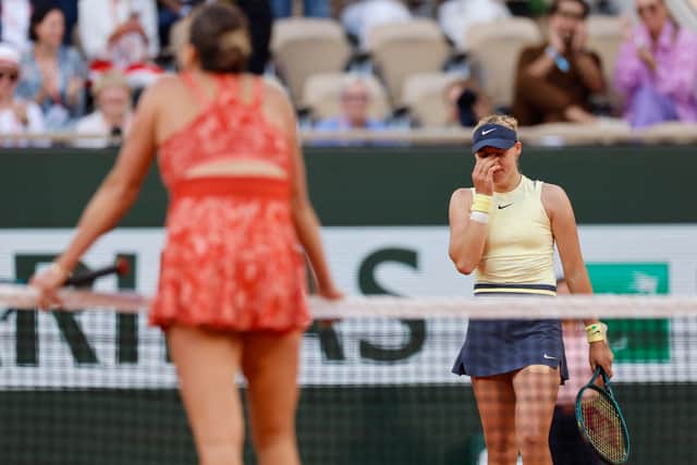 “I was really nervous before the match, I knew she would have the crowd but I was a little surprised you guys cheered for me.”