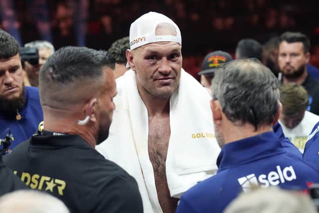 Usyk’s manager Egis Klimas said: “Maybe we go back down to cruiserweight. We spoke about it yesterday, to get undisputed for a second time in the cruiserweight division.”