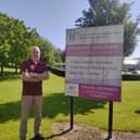 Seán Maher outside Birr Nursing Unit.