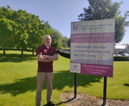 Seán Maher outside Birr Nursing Unit.