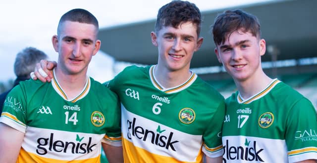Offaly U-20 hurlers Barry Egan, Brecon Kavanagh and Alex Kavanagh