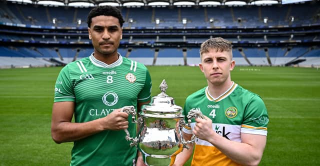 Josh Obahor of London and Lee Pearson of Offaly