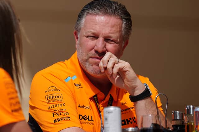 The 77-year-old, currently on trial in New York for falsifying documents to cover up hush money payment, headed to the McLaren garage to meet the British team’s CEO Zak Brown, F1 boss Stefano Domenicali and FIA president Mohammed Ben Sulayem.