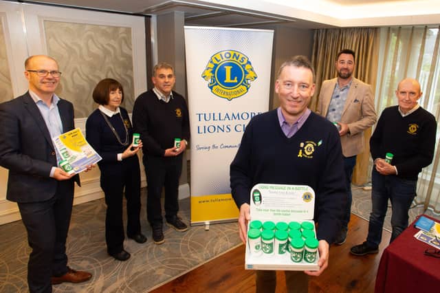 Michael Casey, Dymphna Bracken, Frank Ryan, Paul Cullen, Lions Project Lead, Anthony Kearns, Lions President and Frank Reilly. Pic: Niall O'Mara