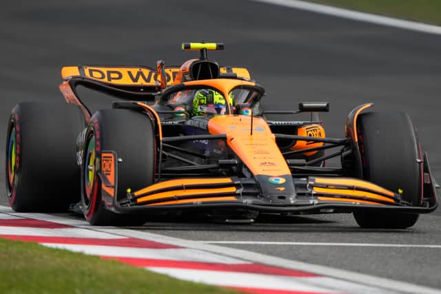 Up front and Fernando Alonso, who moved from third to second following a fine move around the outside of Perez at the opening bend, was starting to slip down the order.