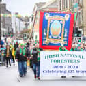 Members of the INF - which celebrates 125 years in 2024 - marching in the parade in Tullamore