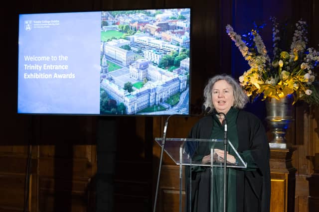 Provost Dr Linda Doyle presents the awards