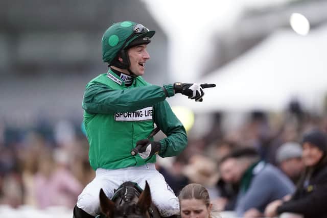 The Coral Cup and Grand Annual also came and went without a Mullins winner, but it was fitting that the big one came in the Festival race he has won more than any other as Jasmin De Vaux obliged at 9-2 with the trainer’s son in the saddle.