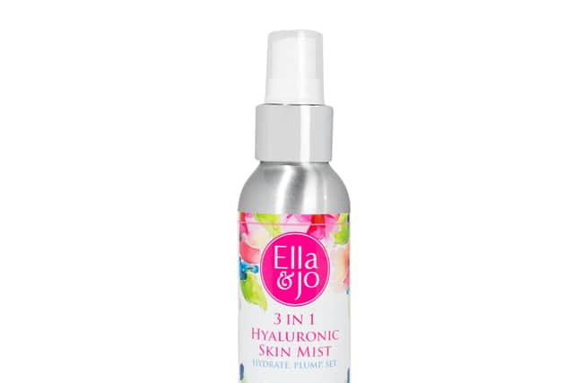 “I always like to carry the Hyaluronic Skin Mist from Ella & Jo. It’s a brilliant product that freshens up your make-up during the day, and plumps and nourishes your skin at the same time – it really gives you a glow.”