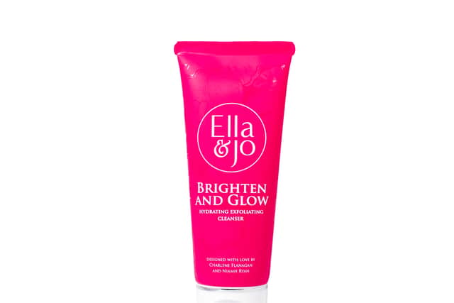 “Take a warm washcloth and then just take everything off. I love to use the Brighten & Glow Hydrating Exfoliating Cleanser after that, just to remove every last trace of make-up,” she adds. “And then I go into my full skincare routine.”