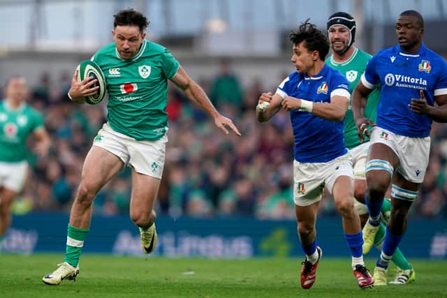 Full-back Hugo Keenan is yet to train after being forced off by a knee injury against the Azzurri on February 11 but will be given chance to prove his fitness ahead of Saturday afternoon’s match in Dublin.