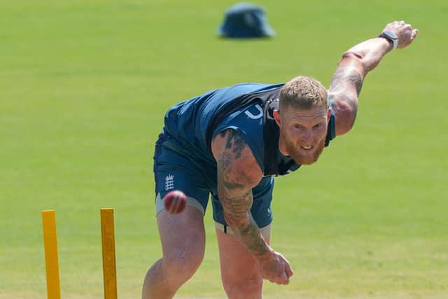 He was seen briefly speaking to team doctor Glen Rae after he had stopped, raising the prospect of Stokes bowling competitively this week for the first time since last year’s Lord’s Ashes Test.