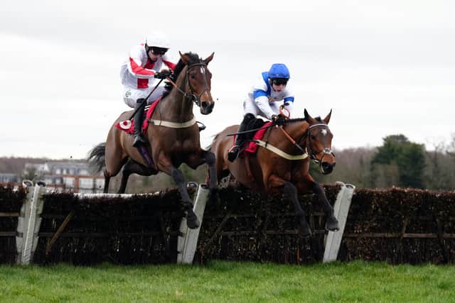 “Hopefully the track will suit him and hopefully he will show enough to be a Triumph Hurdle horse – he will need to because it’s quite a good race.”