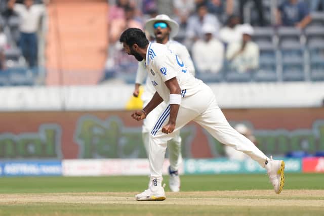 Pairing speed through the air with devilish reverse swing he sent Duckett’s off-stump flying for 47 and then trapped Root lbw for just two to reassert India’s strong position.