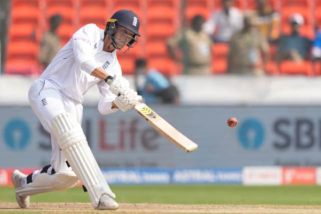 The arrival of the new ball did not bring the desired effect, Pope quick to flip it over his head for four more and Hartley pinging Ravindra Jadeja over the top.